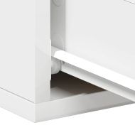 Нощни шкафчета за стена, 2 бр, бели, 40x30x15см инженерно дърво