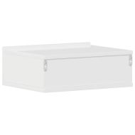 Нощни шкафчета за стена 2 бр силен бял гланц 40x30x15 см