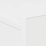 Нощни шкафчета за стена 2 бр силен бял гланц 40x30x15 см