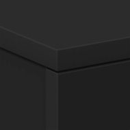 Нощно шкафче, черно, 38x35x56 см, инженерно дърво