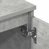 ТВ шкаф, бетонно сив, 140x40x35,5 см, инженерно дърво