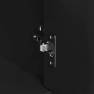 Бюфет, черен, 88x30x70 см, инженерно дърво