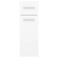 Шкаф органайзер, бял гланц, 20x45,5x60 см, инженерно дърво