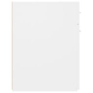 Шкаф органайзер, бял гланц, 20x45,5x60 см, инженерно дърво