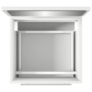 Шкаф за баня с огледало, бял, 41x38,5x48 см