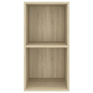 ТВ шкаф за стенен монтаж дъб сонома 37x37x72 см инженерно дърво