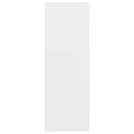 ТВ шкаф за стенен монтаж, бял, 37x37x107 см, инженерно дърво