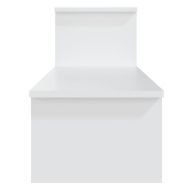 ТВ шкаф, бял, 180x30x43 см, инженерно дърво