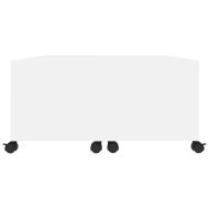 Маса за кафе, бяла, 75x75x38 см, инженерно дърво