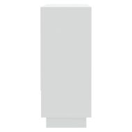 Сайдборд, бял, 97x31x75 см, инженерно дърво