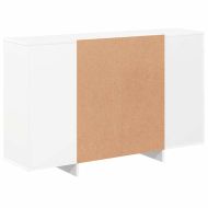 Бюфет, бял, 120x30x75 см, инженерно дърво