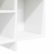 Бюфет, бял, 120x30x75 см, инженерно дърво