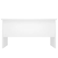 Маса за кафе, бяла, 80x50x42,5 см, инженерно дърво