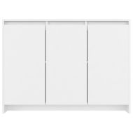 Бюфет, бял, 102x33x75 см, инженерно дърво