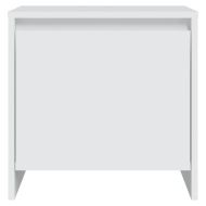 Нощно шкафче, бяло, 45x34x44,5 см, инженерно дърво