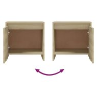 Нощно шкафче, дъб сонома, 45x34x44,5 см, инженерно дърво