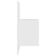 Нощни шкафчета за стенен монтаж, 2 бр, бели