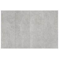 Табла за легло, бетонно сива, 120x1,5x80 см, инженерно дърво