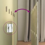 Табла за легло, бетонно сива, 120x1,5x80 см, инженерно дърво