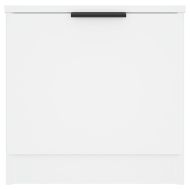 Нощни шкафчета, 2 бр, бели, 40x39x40 см