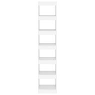 Библиотека/разделител за стая, бяла, 40x30x198 см