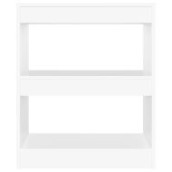 Библиотека/разделител за стая, бяла, 60x30x72 см