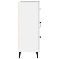 Сайдборд, бял, 69,5x34x90 см, инженерно дърво