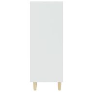 Сайдборд, бял, 69,5x32,5x90 см, инженерно дърво