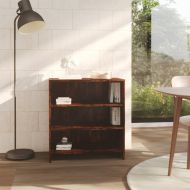 Сайдборд, опушен дъб, 70x40,5x75 см, инженерно дърво