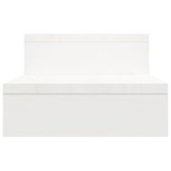 Поставка за монитор, бяла, (52-101)x22x14 см, бор масив