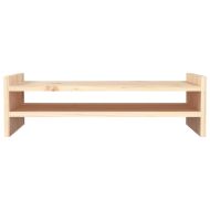 Поставка за монитор, 50x27x15 см, бор масив