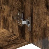 Сайдборд, опушен дъб, 88x30x70 см, инженерно дърво