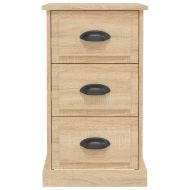 Нощно шкафче, дъб сонома, 39x39x67 см, инженерно дърво