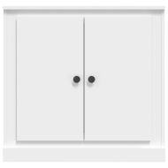 Сайдборд, бял, 70x35,5x67,5 см, инженерно дърво