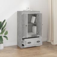 Висок шкаф, бетонно сив, 60x35,5x103,5 см, инженерно дърво