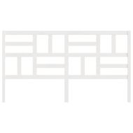 Горна табла за легло, бяла, 186x4x104 см, бор масив