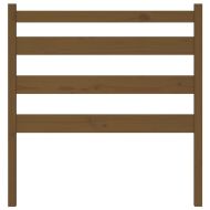 Горна табла за легло, меденокафява, 106x4x100 см, бор масив