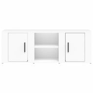 ТB шкаф, бял, 100x31,5x35 см, инженерно дърво