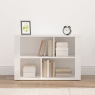 Сайдборд, бял, 80x30x54 см, инженерно дърво