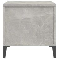 Кафе маса, бетонно сива, 60x44,5x45 см, инженерно дърво