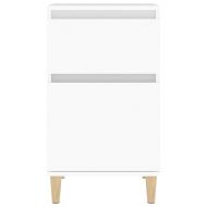 Нощно шкафче, бяло, 40x35x70 см