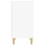 Нощно шкафче, бяло, 40x35x70 см