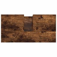 Шкаф за баня, опушен дъб, 65x33x60 см, инженерно дърво