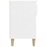 Шкаф за обувки, бял, 102x36x60 см, инженерно дърво