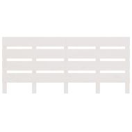 Табла за спалня, бяла, 180x3x80 см, борово дърво масив