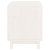 Кучешка колиба, бяла, 60x45x57 см, бор масив