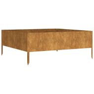 Градинска повдигната леха 100x100x41 см кортенова стомана