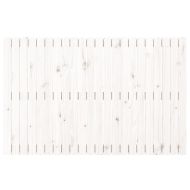 Стенна табла за спалня, бяла, 140x3x90 см, борово дърво масив