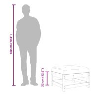 Градинска табуретка с възглавница, дугласко дърво масив