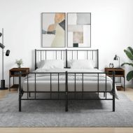 Нощни масички, 2 бр, кафяв дъб, 40x41x50 см, инженерно дърво